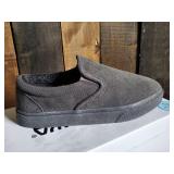 New Minnetonka Moccasins Unisex Charcoal Alden Slip on Mens 9m