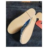 New Minnetonka Moccasins Light Blue Pam Slip Ons Women