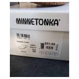 New Minnetonka Moccasin Unisex Tahoe Clog Grey Size 6