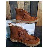 New Minnetonka Moccasin Unisex Tealey Brown Size 7