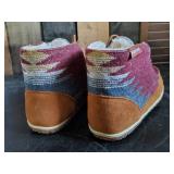 New Minnetonka Moccasin Unisex Torrey Brown Multi Shoes Size 7m