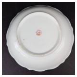 Porcelain Floral Bowl, Scalloped Rim, 9-inch Diameter- Made in Germany