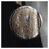 Air-Twist Clear Glass Taper Candle Holders (Pair) & Romanian Hand-Blown Cobalt Blue Candle Holder