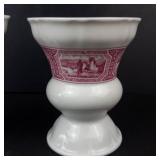 Heinrich Germany Pair of Rudesheim am Rhein 1860 Asbach-Uralt Transfer Goblets