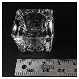 Glass Candle Holders Set - 3 Pieces