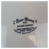 Taylor Smith & Taylor Ever Yours Autumn Harvest Dinner Plates 10 inch (Lot of 8)