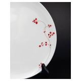 Mikasa Gourmet Basics Red Berry Plates (Lot of 9)