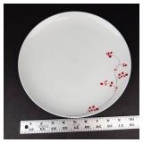 Mikasa Gourmet Basics Red Berry Plates (Lot of 9)