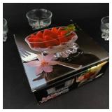 Studio Nova Glass Dessert Bowls - 4-Piece Footed Set