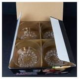 Studio Nova Glass Dessert Bowls - 4-Piece Footed Set