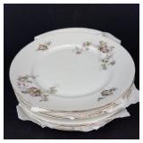 Union T Rose Pattern Dinner Plates (Lot of 6)