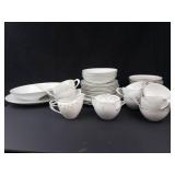 Petite Bouquet by Japan 47-Piece Floral Dinnerware Set - Pink Bloom Pattern