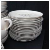 Petite Bouquet by Japan 47-Piece Floral Dinnerware Set - Pink Bloom Pattern