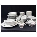Harmony House Fine China Japan Dinnerware Set - Cups, Saucers, Plates, Bowls, Teapot