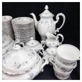 Johann Haviland Bavaria Germany Blue Floral Dinnerware Set