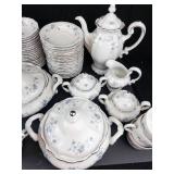Johann Haviland Bavaria Germany Blue Floral Dinnerware Set