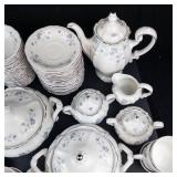Johann Haviland Bavaria Germany Blue Floral Dinnerware Set