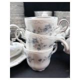 Johann Haviland Bavaria Germany Blue Floral Dinnerware Set