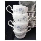 Johann Haviland Bavaria Germany Blue Floral Dinnerware Set