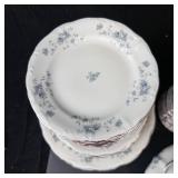 Johann Haviland Bavaria Germany Blue Floral Dinnerware Set