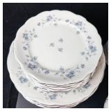 Johann Haviland Bavaria Germany Blue Floral Dinnerware Set