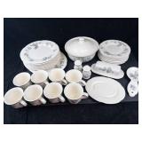 Pfaltzgraff Grapevine Dinnerware Set - White Porcelain with Purple Grapes