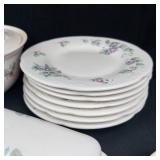 Pfaltzgraff Grapevine Dinnerware Set - White Porcelain with Purple Grapes