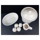 Pfaltzgraff Floral Canister Set with Lid, Creamer, Bowl & 4 Salt & Pepper Shakers