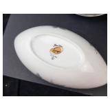 Sango Claire Fine China Dinnerware Set - 42-Piece, 10 Teacups, 18 Plates, Gravy Boat, Platter