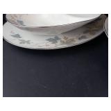 Sango Claire Fine China Dinnerware Set - 42-Piece, 10 Teacups, 18 Plates, Gravy Boat, Platter