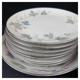 Sango Claire Fine China Dinnerware Set - 42-Piece, 10 Teacups, 18 Plates, Gravy Boat, Platter