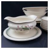 Old Ivory Syracuse China Coral Bell Pattern Dinnerware Set