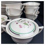 Old Ivory Syracuse China Coral Bell Pattern Dinnerware Set