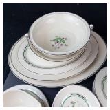 Old Ivory Syracuse China Coral Bell Pattern Dinnerware Set