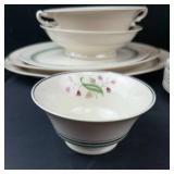 Old Ivory Syracuse China Coral Bell Pattern Dinnerware Set