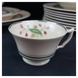 Old Ivory Syracuse China Coral Bell Pattern Dinnerware Set