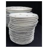 Imperial Floral Dinnerware Set - Porcelain with Pink Roses (Saucers, Plates, Cups, Bowls)