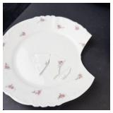 Imperial Floral Dinnerware Set - Porcelain with Pink Roses (Saucers, Plates, Cups, Bowls)