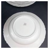 Imperial Floral Dinnerware Set - Porcelain with Pink Roses (Saucers, Plates, Cups, Bowls)