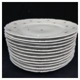 Imperial Floral Dinnerware Set - Porcelain with Pink Roses (Saucers, Plates, Cups, Bowls)