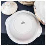 Pope-Gosser Clementine China Dinnerware Set - Teacups, Saucers & Plates