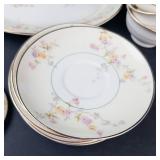 Pope-Gosser Clementine China Dinnerware Set - Teacups, Saucers & Plates