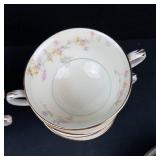 Pope-Gosser Clementine China Dinnerware Set - Teacups, Saucers & Plates