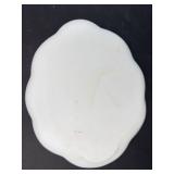 Indiana Glass Harvest Grape Milk Glass Cups & Plates Set - 4 Cups & 4 Plates