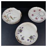 Lefton 20402 Bird of Paradise Snack Plates - 12-Piece Lot