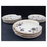 Lefton 20402 Bird of Paradise Snack Plates - 12-Piece Lot