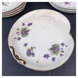 Lefton 20402 Bird of Paradise Snack Plates - 12-Piece Lot