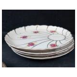 Lefton 20402 Bird of Paradise Snack Plates - 12-Piece Lot