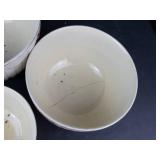 Hall Red Poppy Mixing Bowls - 3-Piece Vintage Ceramic Set