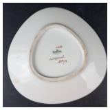 Rosenthal 2430 Handgemalt Plate - Red Floral on Gold Rim